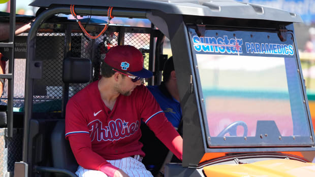 Rhys Hoskins ACL surgery Philadelphia Phillies